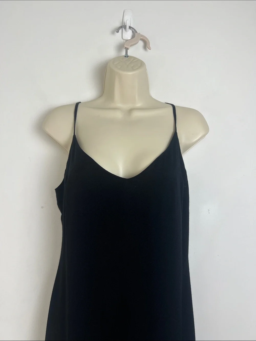 Reformation 6P Black Crimini V-Neck Side Leg Slit Midi Dress Chic Classic